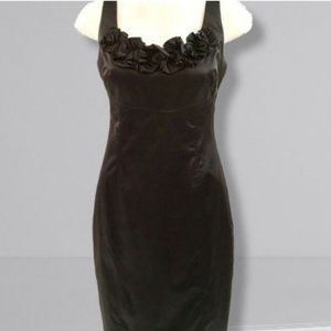 WHBM Sleeveless Satin Rosette Dress - NWT